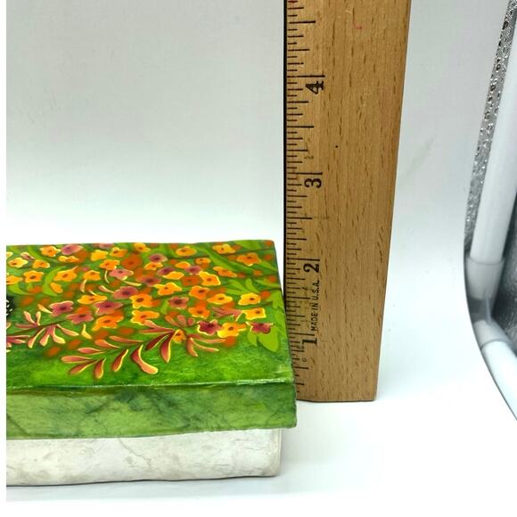 Butterfly Garden Long‎ Capiz Shell Box Philippines Iridescence Decorative Box - Picture 9 of 9